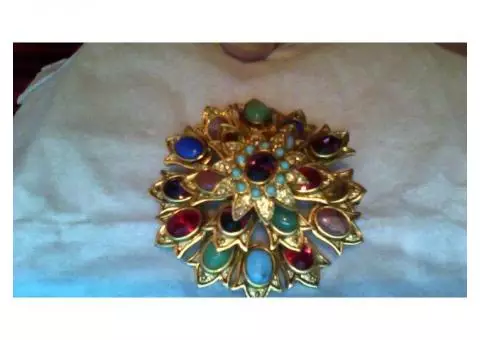 graziano signed  vintage broach